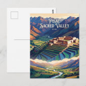 Pisac Heiliger Tal Peru Postkarte (Vorne/Hinten)