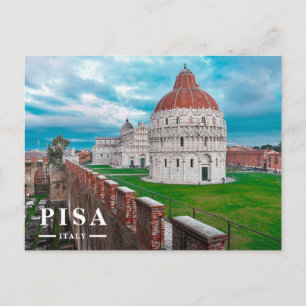 Pisaer Baptisterium und Kathedrale Piazza dei Mira Feiertagspostkarte