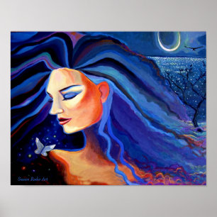 Piscean Mond - Druck Poster