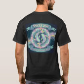 Pisces 2026 Zodiac Mandala | Water Sign Astrology T-Shirt (Rückseite)