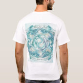 Pisces 2026 Zodiac Twin Fish Mandala – Intuition & T-Shirt (Rückseite)