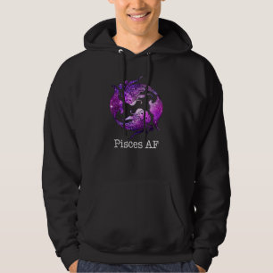 Pisces Af Fish Zodiac Astrologie Signatur Februar  Hoodie