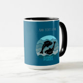 Pisces Anpassbare Tasse (VorderseiteRechts)