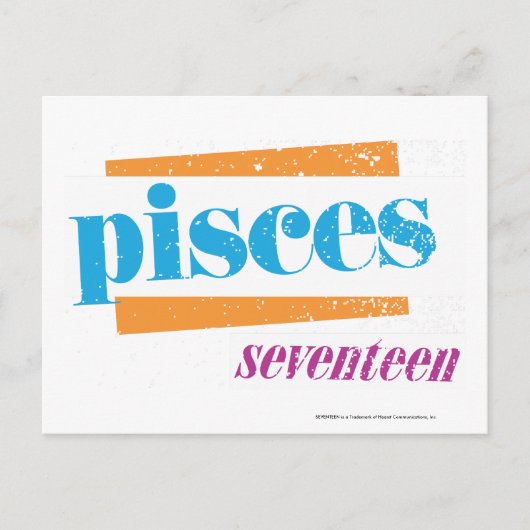 Pisces Aqua Postkarte (Vorderseite)