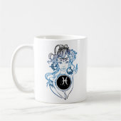 Pisces Art Deco Lady Kaffeetasse (Links)