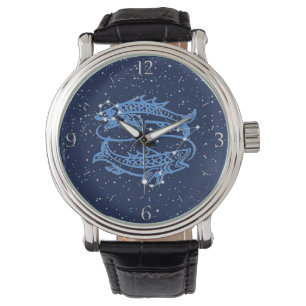 Pisces Astrological Sign and Constellation Armbanduhr