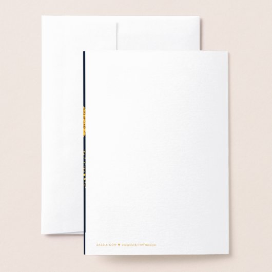 Pisces Astrologie | Personalisiertes Zodiac-Zeiche Folienkarte (Rückseite mit Umschlag)