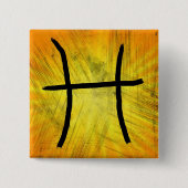 Pisces Astrologie-Zeichen Button (Vorderseite)