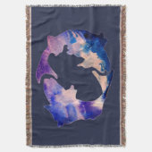 Pisces Astrologie-Zeichen Decke (Vorderseite Vertikal)