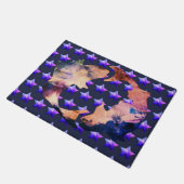 Pisces Astrologie-Zeichen Fußmatte (Schrägansicht)