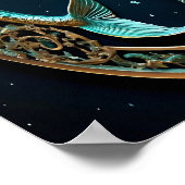 Pisces-Astrologie-Zeichen Poster (Ecke)