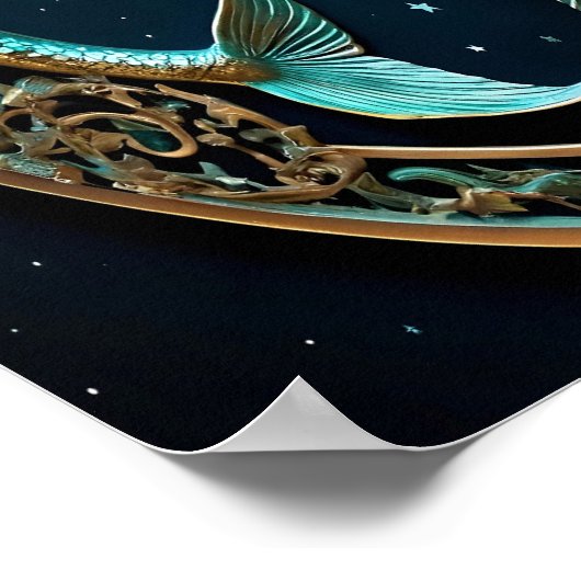 Pisces-Astrologie-Zeichen Poster (Ecke)