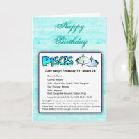 Pisces Astrologisches Horoskop Zodiac Geburtstagsk