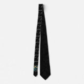 Pisces Astrologisches Zeichen Zodiac Neck Tie Krawatte (Rückseite)