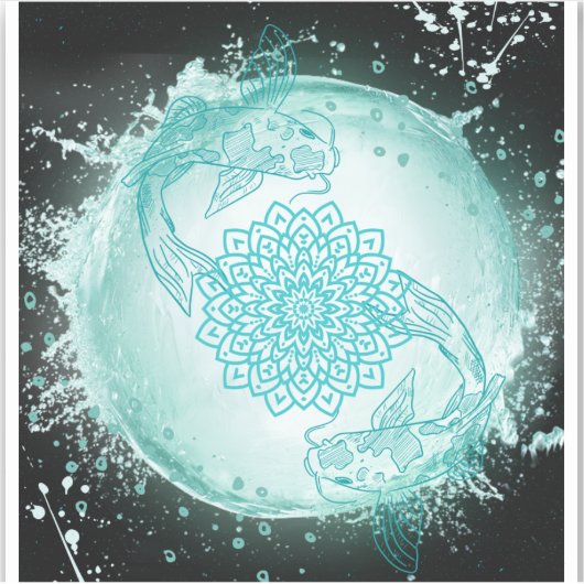 Pisces Aufkleber (Vorderseite)