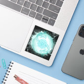Pisces Aufkleber (Laptop mit iPhone)
