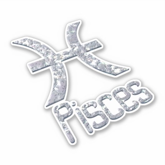 Pisces Aufkleber (Vorderseite)