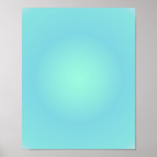 Pisces Aura Gradient Zodiac, grüner Farbton Poster (Vorne)