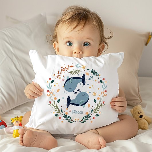 Pisces Baby Adorable Kinderzimmer Kissen