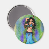 Pisces Belly Dancer Art Magnet (Vorderseite/Rückseite)