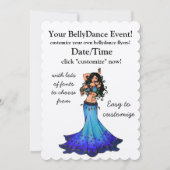 Pisces Belly Dancer Einladung (Vorderseite)