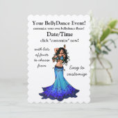 Pisces Belly Dancer Einladung (Stehend Vorderseite)
