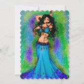 Pisces Belly Dancer Einladung (Rückseite)