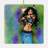 Pisces Belly Dancer Keramikornament (Rückseite)