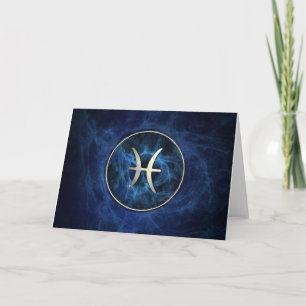Pisces Birthday Card Karte