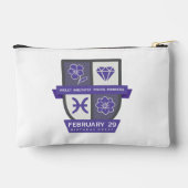 Pisces Birthday Crest™ for February 19-29 Zubehörtasche (Rückseite)