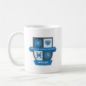 Pisces Birthday Crest™ for March 1-20 Mug Kaffeetasse (Links)