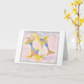 Pisces Birthday Karte (Gelbe Blume)