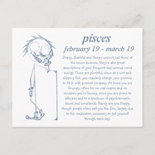 Pisces [ - BitchScope - ] Postcard Postkarte (Vorderseite)