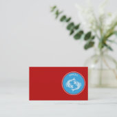 Pisces Business Card Visitenkarte (Stehend Vorderseite)