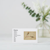 Pisces Business Card Visitenkarte (Stehend Vorderseite)