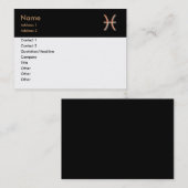 Pisces Business Card Visitenkarte (Vorne/Hinten)