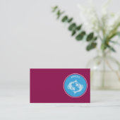 Pisces Business Card Visitenkarte (Stehend Vorderseite)