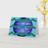 Pisces Card Karte (Gelbe Blume)