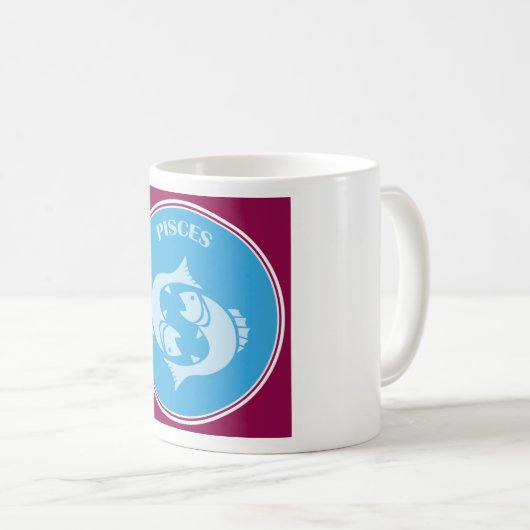 Pisces Coffee Tasse (VorderseiteRechts)
