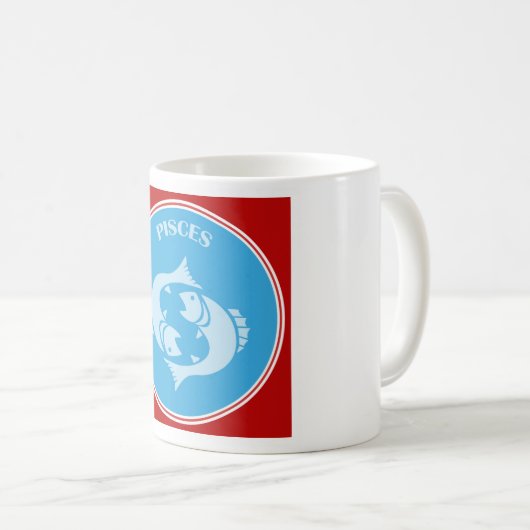 Pisces Coffee Tasse (VorderseiteRechts)