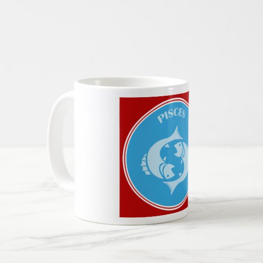 Pisces Coffee Tasse (Vorderseite Links)