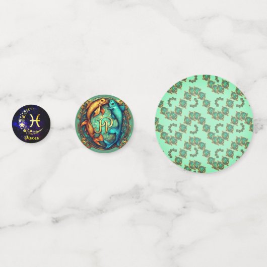 Pisces Confetti Konfetti (Rückseiten)