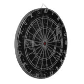 Pisces Constellation Hevelius 1690 auf Schwarz Dartscheibe (Vorderseite Links)