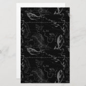 Pisces Constellation Map by Hevelius 1690 Briefpapier (Vorne/Hinten)