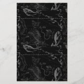 Pisces Constellation Map by Hevelius 1690 Briefpapier (Vorderseite)