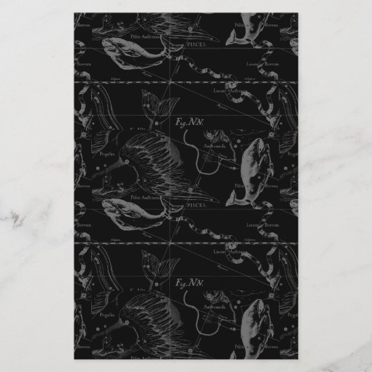 Pisces Constellation Map by Hevelius 1690 Briefpapier (Vorderseite)