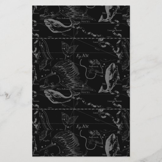 Pisces Constellation Map by Hevelius 1690 Flyer (Vorne)
