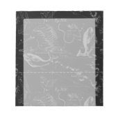 Pisces Constellation Map Hevelius 1690 Graving Notizblock (Vorderseite)