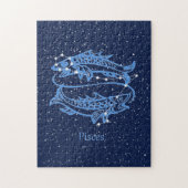 Pisces Constellation und Zodiac Sign with Stars Puzzle (Vertikal)