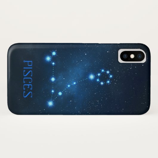 Pisces Constellation Zodiac | Astrologie Case-Mate iPhone Hülle (Rückseite (Horizontal))